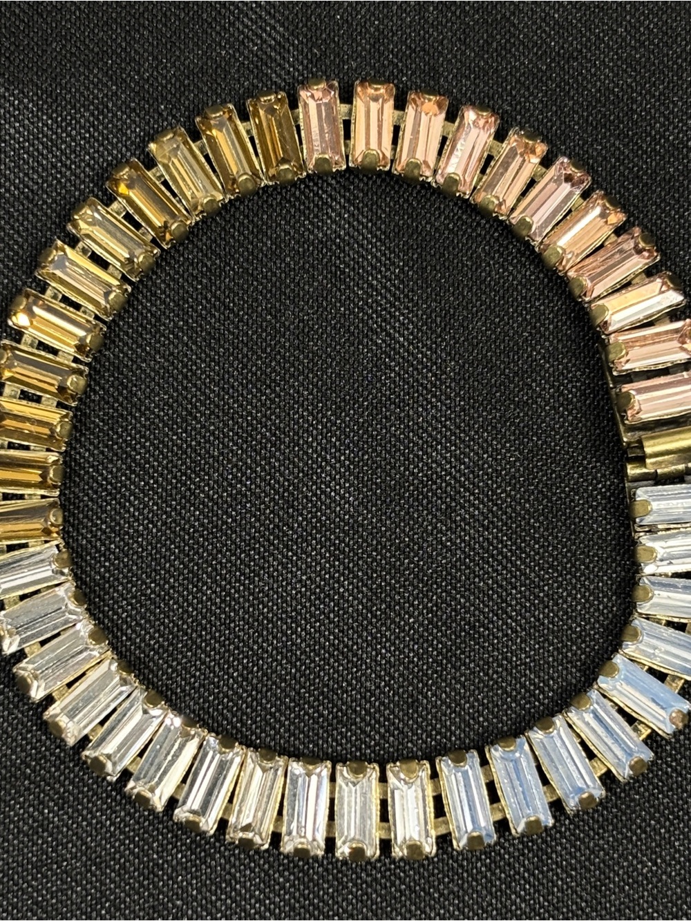 Banana Republic Glass Crystal Northern Lights Bracelet SZ 7.25'